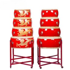 난타북세트 타악기 대북 공연 드럼스틱 국악기 전통 풍물놀이 축제 취미, C. 12인치 레드+스틱+낮은스탠드, 1개