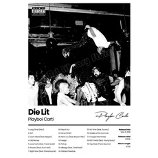 Playboi Carti 음악 앨범 힙합 랩 스타 페인팅 캔버스 Hight 품질 포스터 및 벽 장식 홈, 74) 40X60cm Unframed - 6