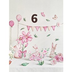 돌상 생일세트 파티용 포토존 꾸미기 동물장식 돌잔치 백일 생일파티 축하 세트 장식 이벤트, 1개, 브라운 펠트 숫자 3