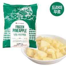 달디단마켓 냉동 파인애플 1kg 샐러드 칵테일 열대과일 주스용 과일토핑, 4개