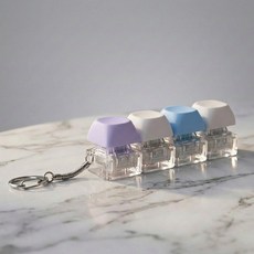 치프몰 파스텔 키보드 열쇠고리, 1개, 4캡 칼라F