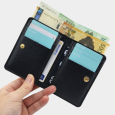 조이앤모어 미니카드지갑 심플 버튼 똑딱이 지갑