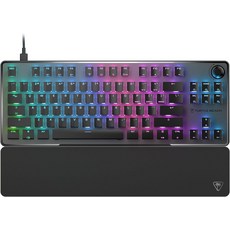 터틀 비치 벌 II TKL 프로 마그네틱 기계식 RGB 게이밍 키보드 - 아날로그 홀 효과 스위치 조절 가능한 작동 빠른 스왑 텐키리스 디자인 팅 블랙, Vulcan II Mini, Black