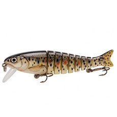 아띠꼴로 빅베이트 싱킹 플로팅 관절 미노우 배스 쏘가리 루어 농어 하드베이트, 도트/오커, 17g