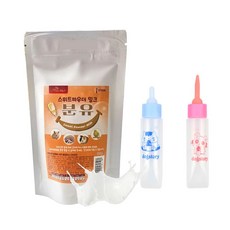 소동물 분유 파우더 밀크 젖병 2개 햄스터 기니피그 토끼, 100g, 1개
