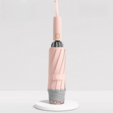 투니스 심플 트렌디 3단 자동 우산, 핑크