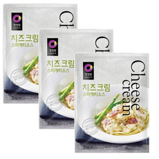 청정원 치즈크림 스파게티소스, 250g, 3개