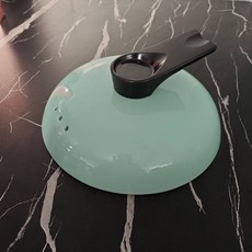 砂鍋蓋 可立式提手 陶瓷鍋蓋 防燙加厚 煲湯鍋蓋 電燉鍋蓋子, 1個, 砂鍋蓋可立式  水藍色14.5CM