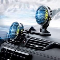 선풍기 각도조절 트윈선풍기 차량용 써큘레이터 USB 1(개)