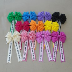 미니 리본 인간 화환 에바폼 11color 졸업식 생일 결혼식 장식, 옐로우_손글씨체