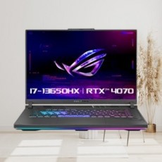에이수스 2023 ROG 스트릭스 G16 코어i7 인텔 13세대 지포스 RTX 4070, Eclipse Gray, 1536GB, 32GB, Free DOS, G614JI-N3041
