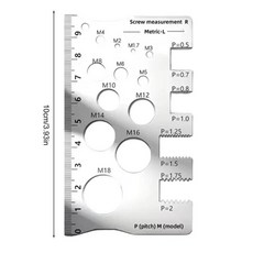 다기능 볼트 나사 게이지 나사산 측정, 1. Silver, 1개