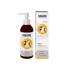 SINGEN 發育寶-S 犬貓全方位營養套組 (營養膏+口服液+潔耳液+安膚能+乾洗粉) 呵護愛寵健康成長, 1個, CS12 犬貓用優樂B, 200ml