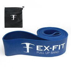엑피트 라텍스 풀업밴드 + 보관가방, 블루(6단계), 1개