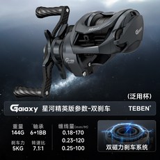 皓頓星河 水滴輪 小烏龜DC智能電子剎車漁輪 碳素小餌微物泛用帶騷音, 泛用線杯【FTB剎車】,右手型