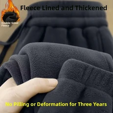 두꺼운 양털 바지 양면 벨벳 루즈핏 청소년 캐주얼 긴 가을 겨울 남성 의류 신축성있는 허리, 01 짙은 회색, 06 라지