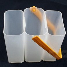 그림물통 물감물통 휴대용 3단 미술물통, 투명