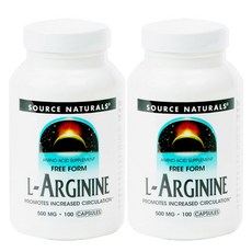 소스내츄럴스 L-아르기닌 500mg 캡슐, 100개입, 2개, 110정