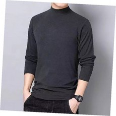 레이어드 간절기 반목 남성하프기모폴라 목티 이너