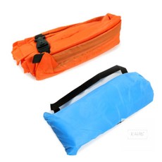 경희의마실 에어 빈백 캠핑의자, 블루, 블루