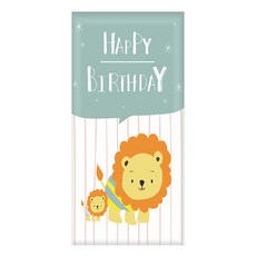 KIDS PARK兒童防撞壁貼 30mm加厚高密度海綿 防水PU皮革+高密度記憶海綿 20*50公分 獅子A款 20 x 50cm, 生日獅, 1個