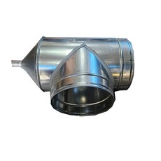 함석 드레인티 드레인캡 캡드레인 스파이럴 덕트 자재 연통 연도 배관 난로 부자재 150X150X30 주문도가능, 1개