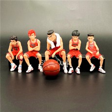 슬램덩크 차량용 주차번호판 - 캐릭터 미니피규어 주차번호 세트, 슬램덩크 5종, 1세트