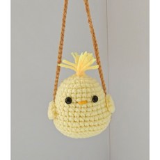 뜨개 인형 차량 실내 인테리어 파티 장식 행잉, 1개, 병아리