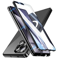 헤미션 갤럭시S26 울트라 양면강화유리 풀커버 매그세이프 마그네틱 케이스 자동흡착