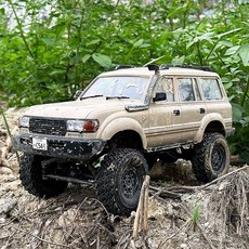 4WD 오프로드 RC카 픽업트럭 락크롤러 LED 파이오니어 입문용 무선자동차, 표준 1세트, 1개, C54 루스로 옐로우 B