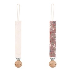 남아 및 여아용 아기 젖꼭지 홀더 치발기 스트랩 유니 디자인 부드러운 클립 100% 수제 브레이드 치발기 장난감에 사용하기 쉬움 (4팩 색상은 다양), 22.9cm(9인치) 핑크