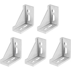 20/10/5Pcs 2020 3030 4545 알루미늄 프로파일 커넥터 코너 브래킷 압출 액세서리, 02 5PCS 3060 silver