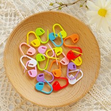 我家有隻貓 彩色記號扣 隨機發貨 鉤針 毛線縫針 DIY 編織鉤針 別針 勾針 毛線工具 兒童節 聖誕節 生日禮物 禮物 團康 手作 DIY 材料包, 1個, 顏色隨機(一個), 顏色隨機