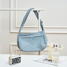[모던하우스] 컬러 레이어드 생활방수 포켓 숄더백 블루 320000