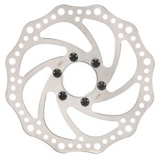 자전거 브레이크 디스크 로터 160mm 스테인리스 스틸로드 자전거 디스크 브레이크 액세서리 48mm 플랜지 대각선 구멍, 1개