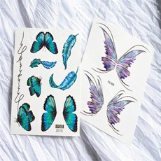 해자몰 타투 스티커 포인트스티커, FG-032파랑나비