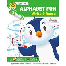 Alphabet Fun: Write & Reuse Workbook Paperback, School Zone