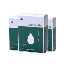 교토 잇포도 호지차 드립 티백, 3개, 6개입