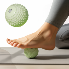 홀리크 마그네틱 족저근막염 발바닥 마사지볼, 1개, 힐링 그린