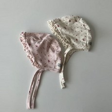 브로디제인KC 꽃아일렛보넷<br><크림/인핑><br>*FREE*