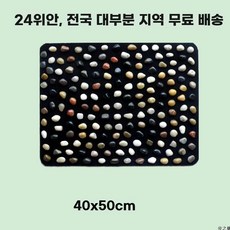 빼곡 발 지압판 천연 블랙 1개 지압매트 돌 자갈