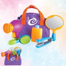 여아 미용 역할놀이 헤어 스타일링 뷰티 도구 가방 풀세트 스스로놀이 설, 1개