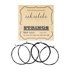 21/23/26인치 우쿨렐레 부품 교체용 4Pcs 우쿨렐레 나일론 우쿨렐레 4현 우쿨렐레 부품 액세서리, U106