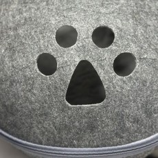 돔 형태 고양이 숨숨집 아늑한 휴식 공간 실내 배치 펠트 소재 쉼터 하우스, 1개, 상세페이지 참조