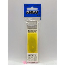 妮的文具 日本 OLFA 45度斜口刀 MC-45/2B 刀片 MCB-1 (5片裝) 美工刀, 1個