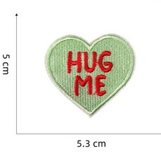 트윈은 열접착 하트 자수 와펜 8종 세트 가방 옷 장식 패치 리폼용 감성 포인트, #2, 1개