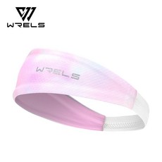 WRELS 초경량 스포츠 헤드밴드 반사 로고 3중 흡한속건 미끄럼방지 남녀공용 등산 캠핑 러닝 여름용, 1개, 분홍색