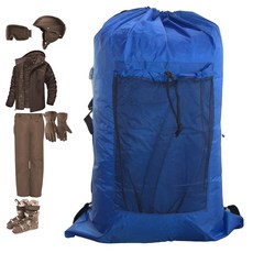 마이수팟 겨울 장비 가방. 스키 스노보드 스노슈잉 아이스 낚시 캠핑 26인치 H x 14인치 DIA 420D 폴리에스터 라이트 듀티용, 로열 블루