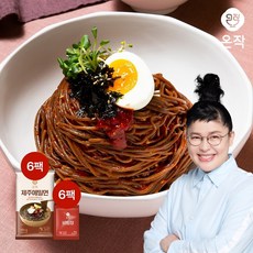 [온작]이영자 제주 메밀면 6인분 세트(메밀면6+비빔장6), 1세트, 1.26kg