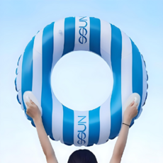 오드리썬 2중 에어룸 안전튜브 아동 성인 대형 물놀이 튜브, 1. 60cm, 1개, 블루 아동용